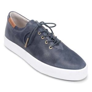 Blackstone size 39 / 9 Periscope Gray Leather Lace Up Sneakers